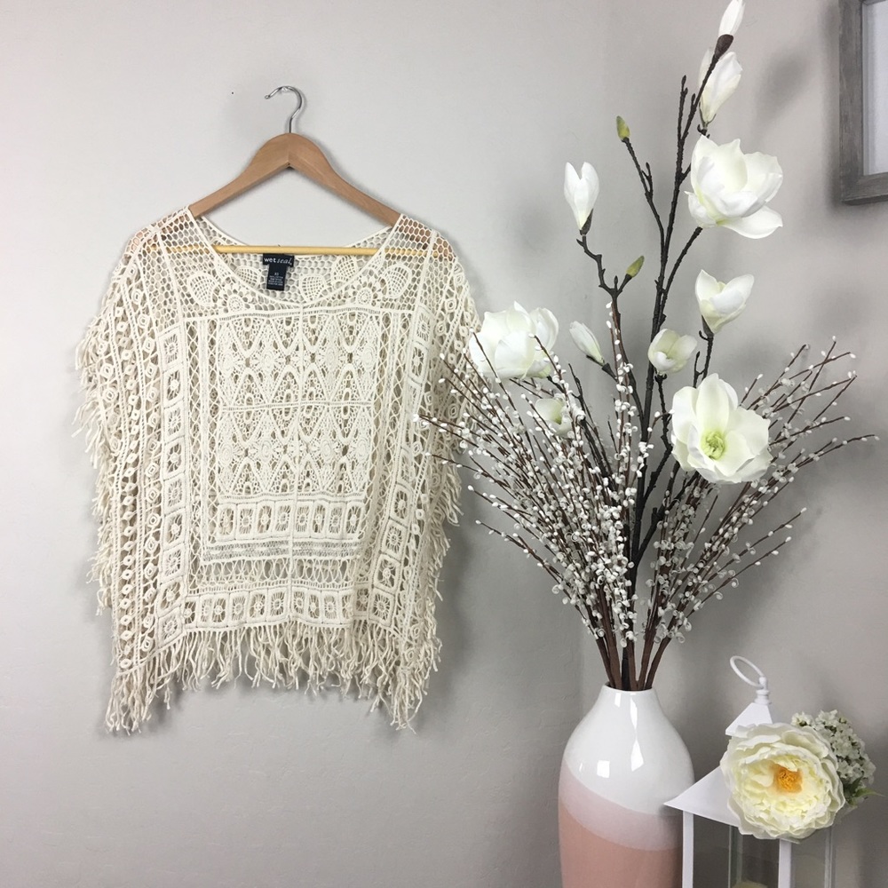 White Crochet / Lace Cover up